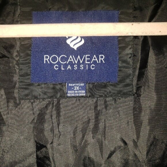 Rocawear Classic Women's Puffer Jacket Coat Black Size 3X - Picture 5 of 10